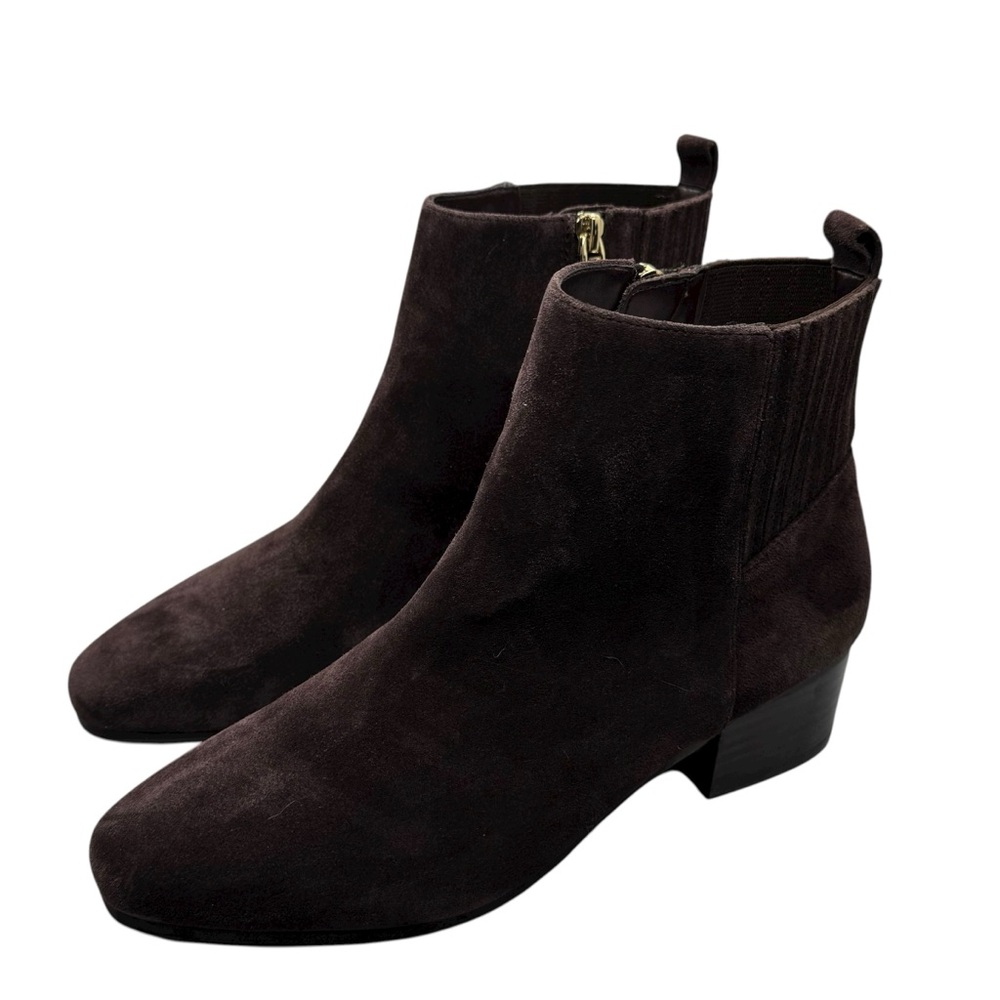 Talbots Rich Chocolate Suede Ankle Booties
